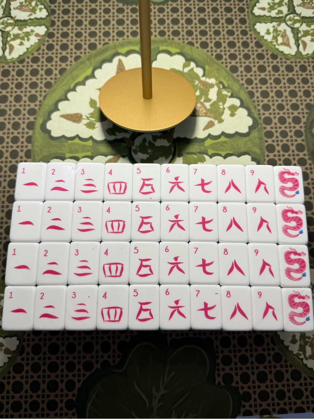 Seafoam Green, Navy, and Light Blue Mahjong Tiles - Picture 5 of 8